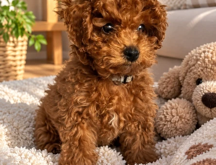 Red Renk Toy Poodle Yavrumuz İçin Yeni Aile - 7979