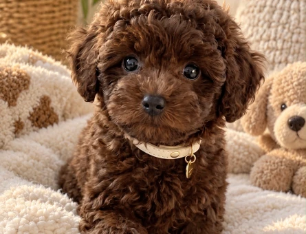Kahverengi Toy Poodle Yavrumuz Ailesini Bekliyor - 7984