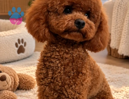 Kıvırcık Tüylü Red Toy Poodle Yavru - 7993 - Görsel 3