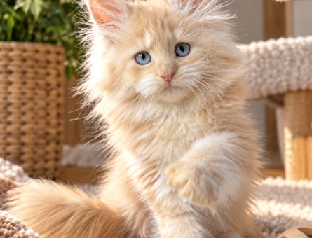 Özel Görünümüyle Maine Coon Yavru - 8003