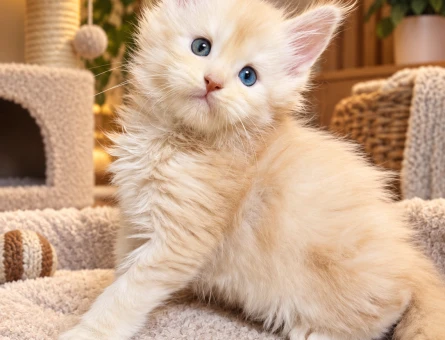 Gösterişli ve Sevimli Maine Coon Yavru - 8027