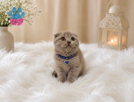 Scottish Fold Lilac Erkek 2 Aylık