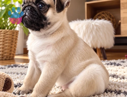 Tatlı Bakışlı Pug Yavrusu - 8150 - Görsel 3
