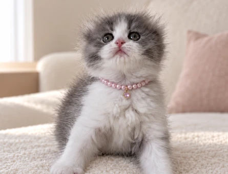 Özel Renk Scottish Fold Lilac Dişi Yavrumuz - 8198