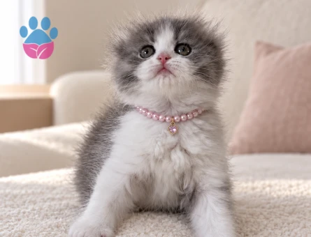 Özel Renk Scottish Fold Lilac Dişi Yavrumuz - 8198 - Görsel 3