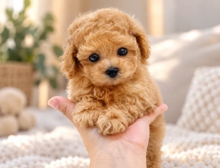 Kıvırcık Tüylü Toy Poodle Yavru - 8308