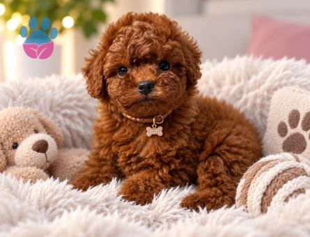 Red Toy Poodle Yavrumuz Yeni Yuvasını Arıyor - 8315 - Görsel 3