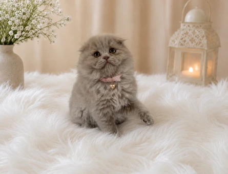Sütlü Çikolata Scottish Fold Longhair Yavrumuz - 4593