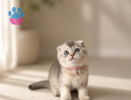 Scottish Fold Silver Tabby Dişi
