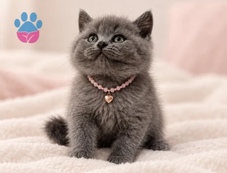 British Shorthair Gri Dişi Tombik Yanaklı Yavrumuz - 8636