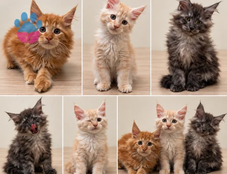 Maine Coon Yavruları Red Cream Black Smoke - 10804 - Görsel 2