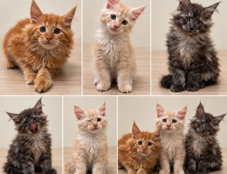 Maine Coon Yavruları | Red, Cream & Black Smoke - 10804