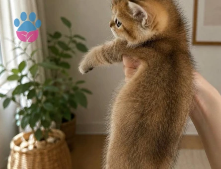Safkan British Shorthair  Golden Tabby Dişi Yavru
