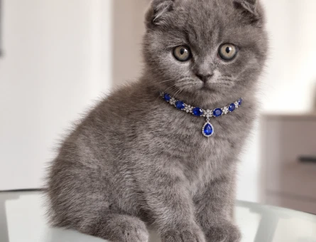 Tombik Yüzlü Scottish Fold Gri - 8816