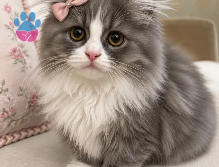 Scottish Fold Longhair Dişi 3 Aylık - 7150