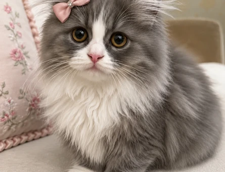 Scottish Fold Longhair Dişi 3 Aylık - 7150